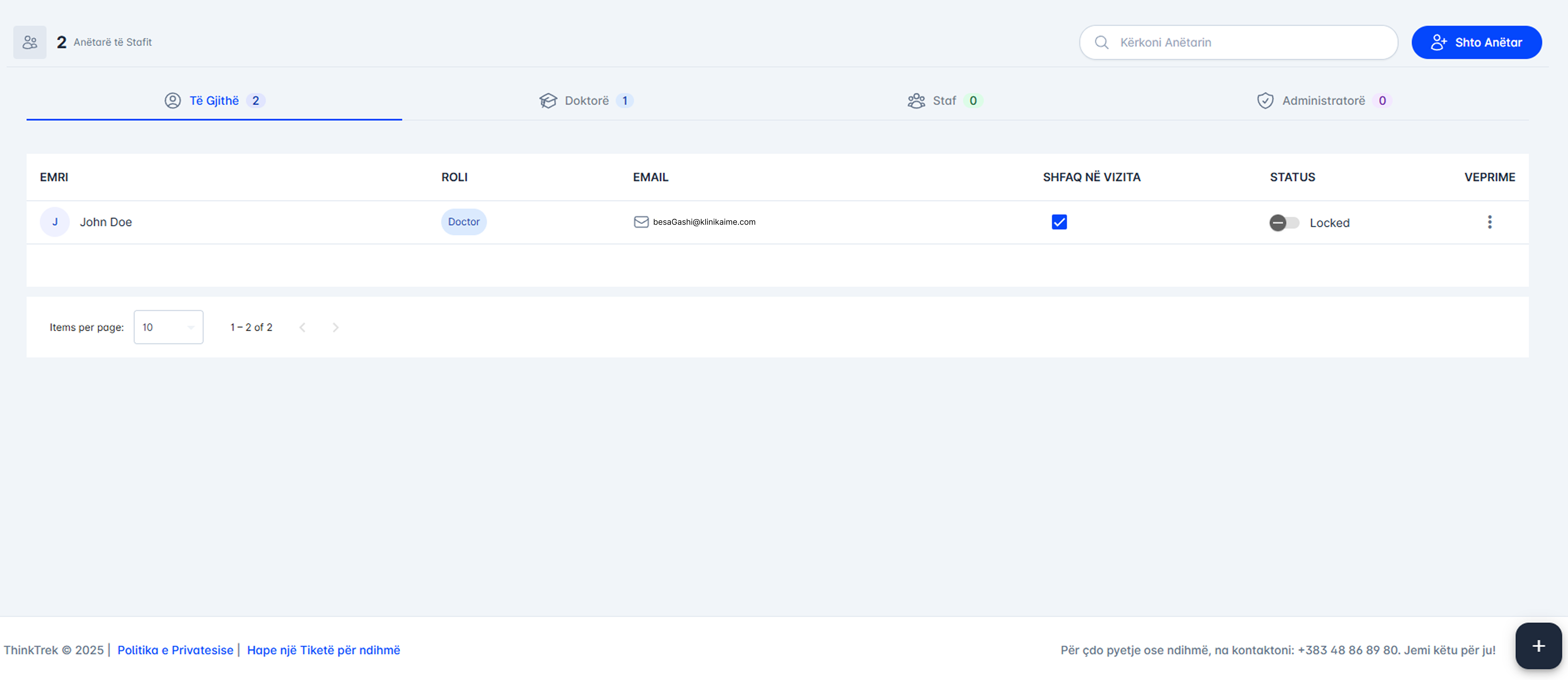 Klinikaime Dashboard